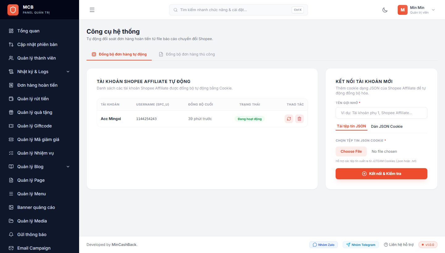 Admin Tools
